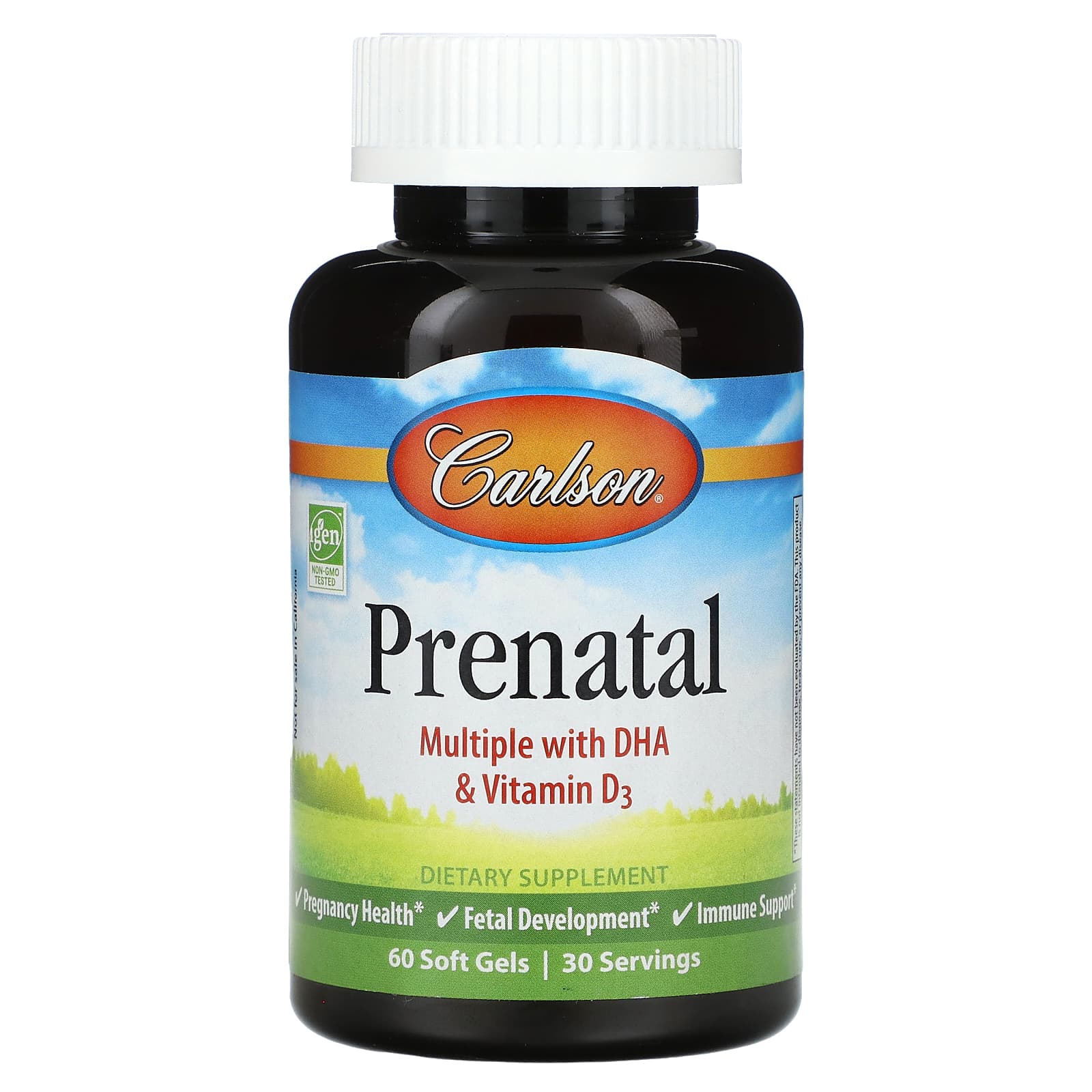 Carlson Labs, Pre-Natal Multi with DHA, 60 Softgels UPC 088395044069 | HiLife Vitamins